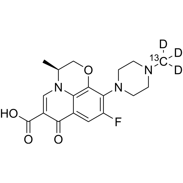 Levofloxacin-13C,d3 Chemical Structure