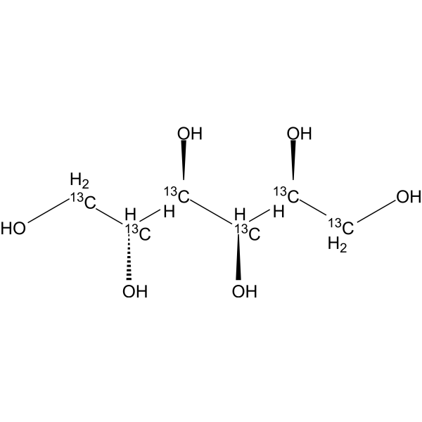 D-Sorbitol-13C6 化学構造