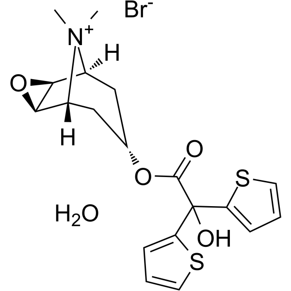 Tiotropium bromide monohydrate Chemische Struktur