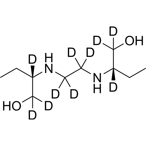 Ethambutol-d10 Chemical Structure