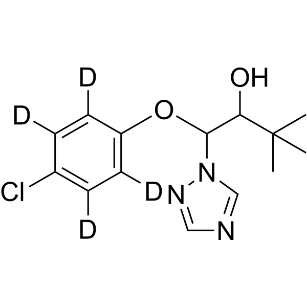 Triadimenol-d4 Chemische Struktur