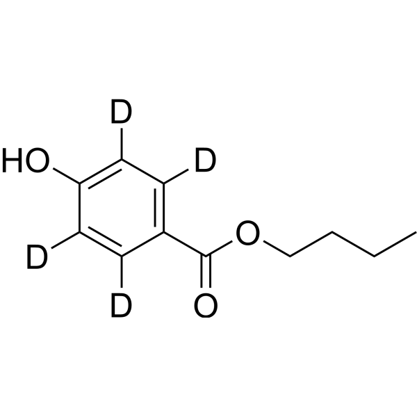 Butylparaben-d4 化学構造