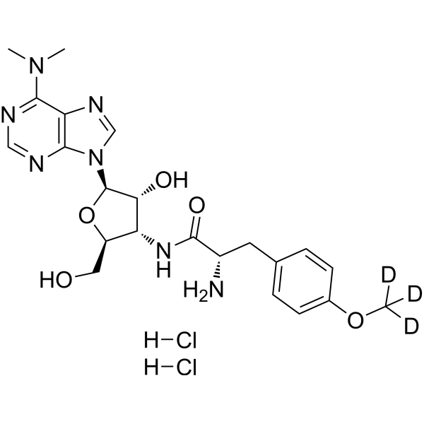 Puromycin-d3 dihydrochloride Chemical Structure