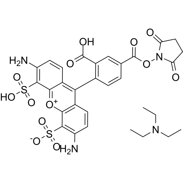 AF488 NHS ester TEA Chemical Structure