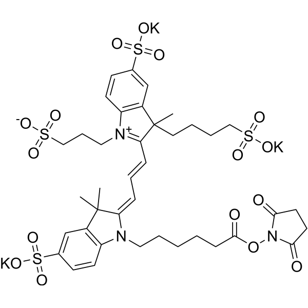 AF 555 NHS ester Chemical Structure