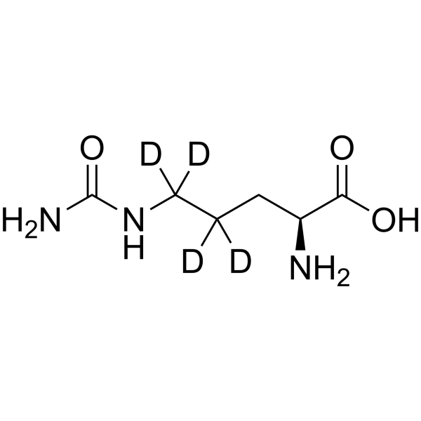 L-Citrulline-d4 化学構造