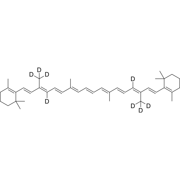 β-Carotene-d8  Chemical Structure