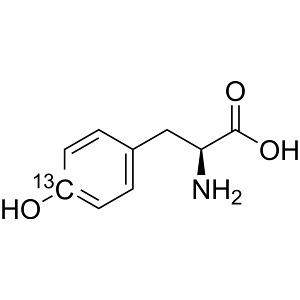 L-Tyrosine-4-13C Chemische Struktur