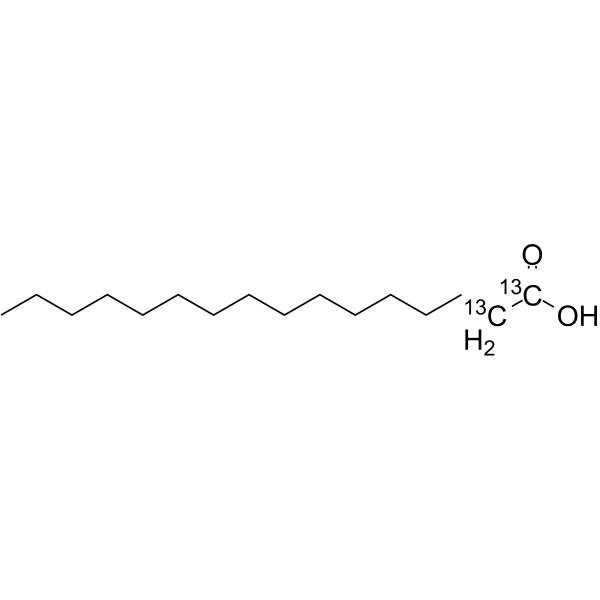 Palmitic acid-13C2 Chemische Struktur