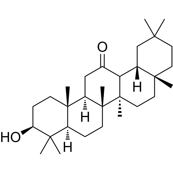 (3β)-3-Hydroxyoleanan-12-one 化学構造