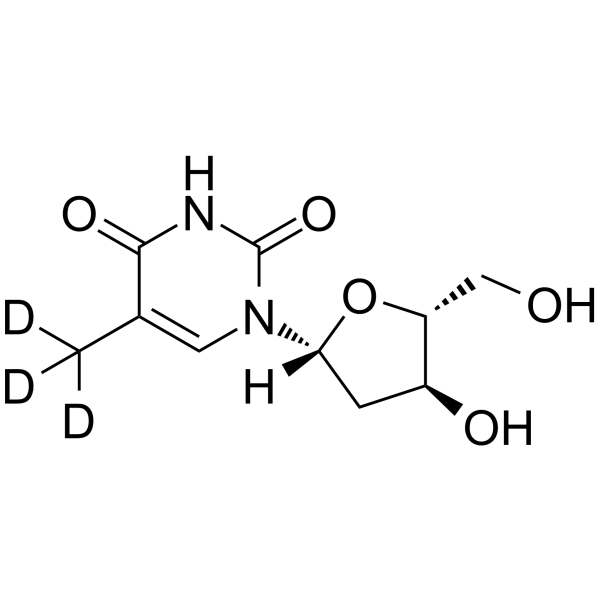 Thymidine-d3 التركيب الكيميائي