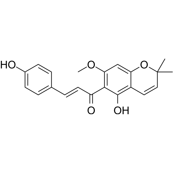 Xanthohumol C 化学構造