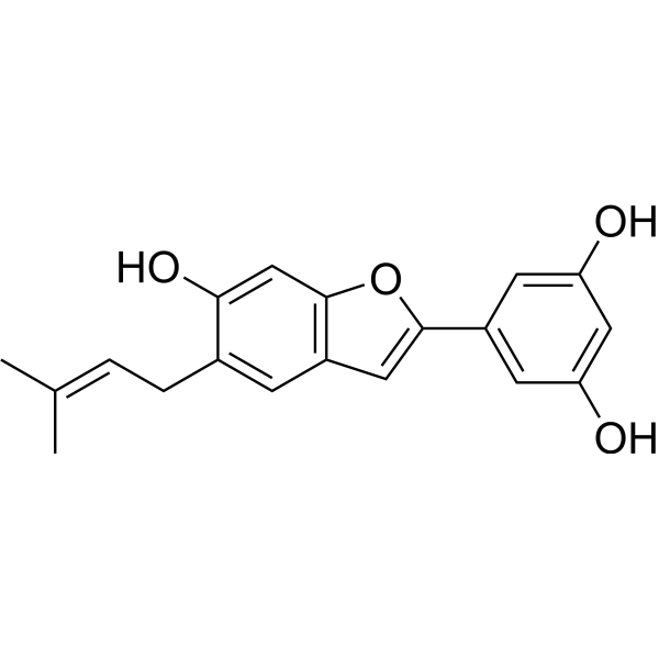 Moracin N Chemische Struktur