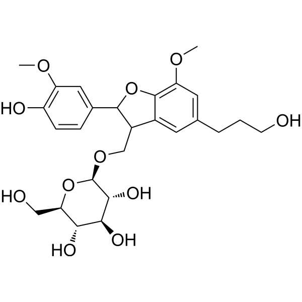 Dihydrodehydrodiconiferyl alcohol 9-Oglucoside Chemical Structure