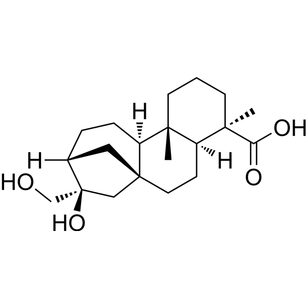 ent-16β,17-Dihydroxykauran-19-oic acid التركيب الكيميائي