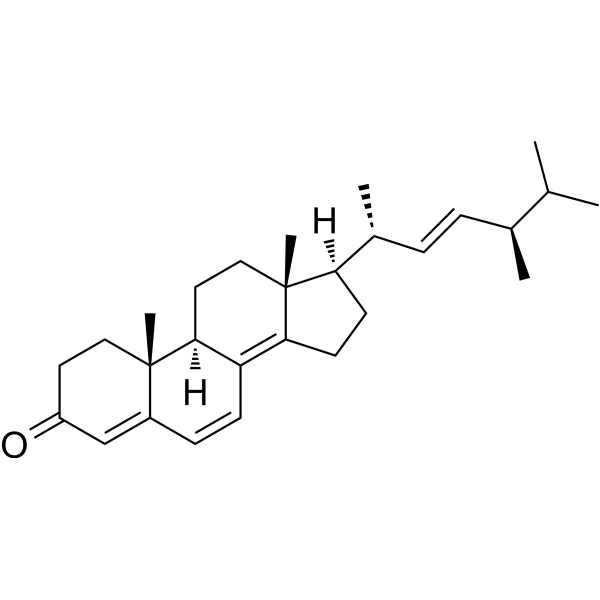 Ergosta-4,6,8(14),22-tetraen-3-one Chemische Struktur