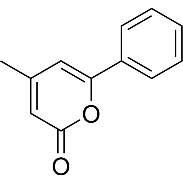 4-Methyl-6-phenyl-2H-pyranone Chemische Struktur