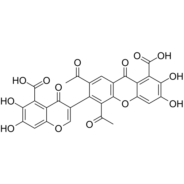 Vinaxanthone Chemische Struktur