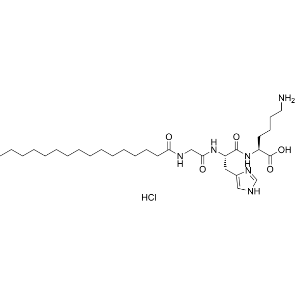 Palmitoyl Tripeptide-1 hydrochloride Chemische Struktur