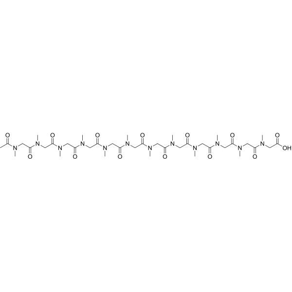 Ac-pSar12-OH 化学構造