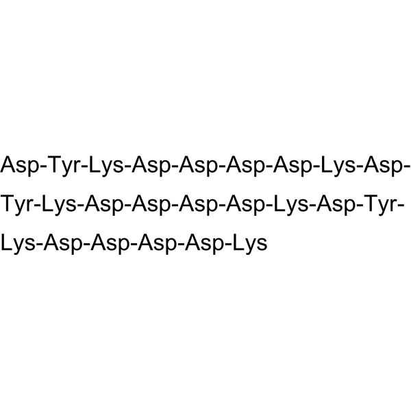 3x DYKDDDDK Tag Chemical Structure