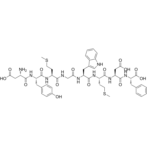 Cholecystokinin (26-33) (free acid) 化学構造