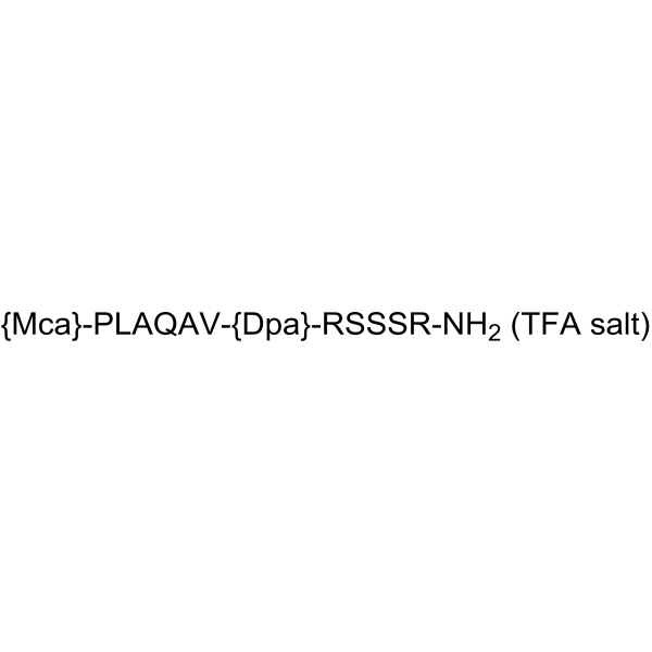 Mca-PLAQAV-Dpa-RSSSR-NH2 TFA  Chemical Structure