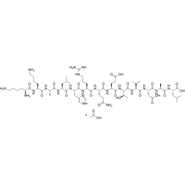 Autocamtide-3 acetate 化学構造