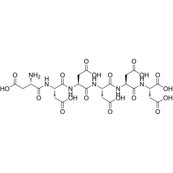 Asp-Asp-Asp-Asp-Asp-Asp Chemical Structure