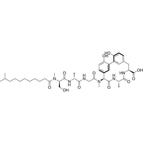 Arylomycin A2  Chemical Structure