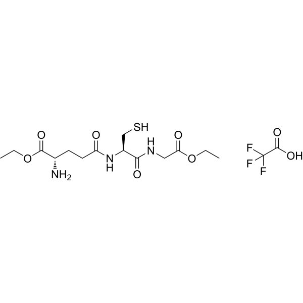 Glutathione diethyl ester TFA 化学構造