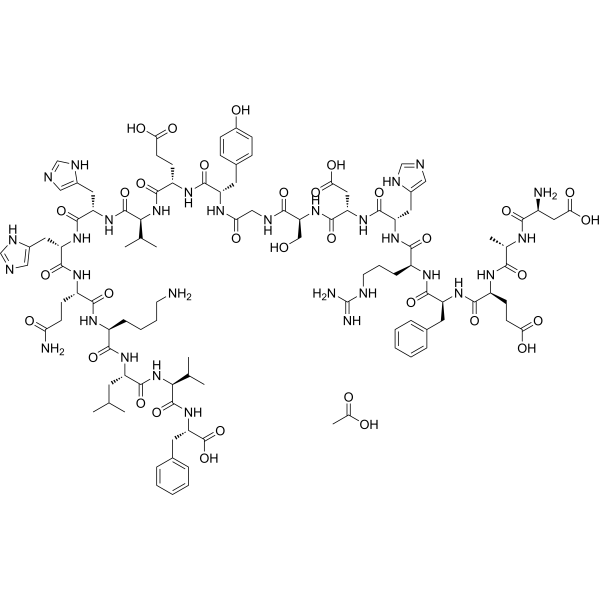 β-Amyloid (1-19) (acetate) Chemical Structure