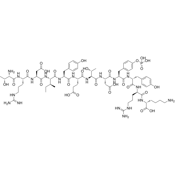 Insulin receptor (1142-1153), pTyr1150  Chemical Structure