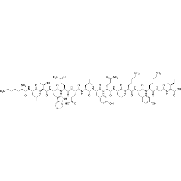 KLTWQELYQLKYKGI  Chemical Structure