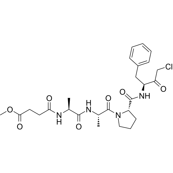 MeOSuc-AAPF-CMK Chemical Structure