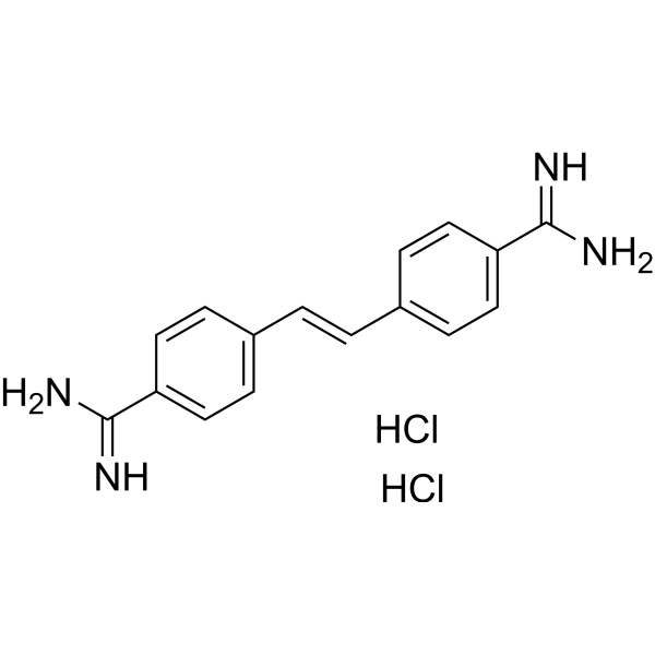 Stilbamidine dihydrochloride 化学構造