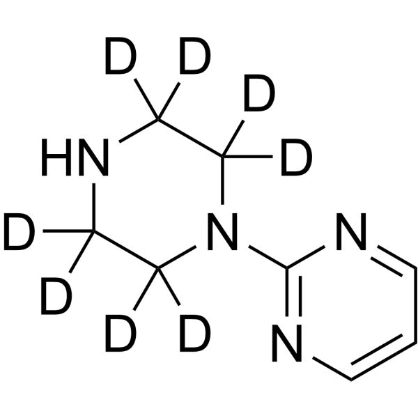 2-(1-Piperazinyl)pyrimidine-d8 Chemical Structure