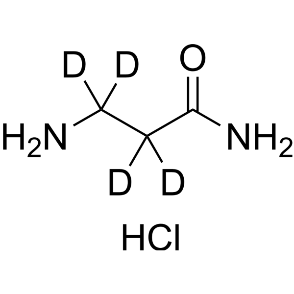 H-β-Ala-NH2.-d4  HCl Chemical Structure