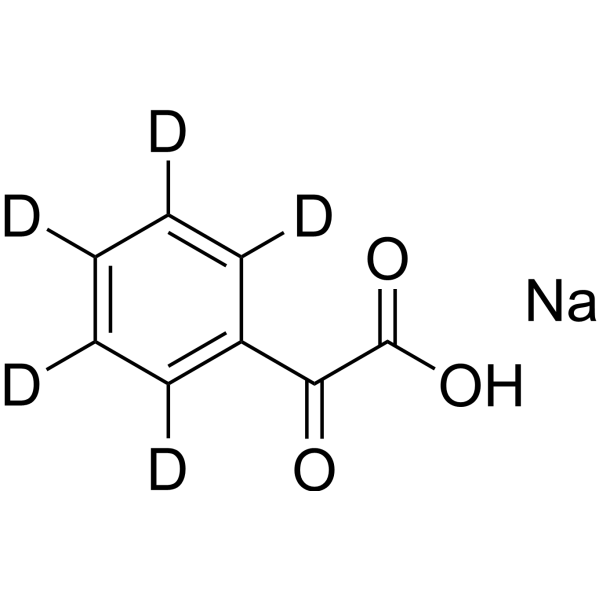 Phenylglyoxylic acid-d5 sodium التركيب الكيميائي