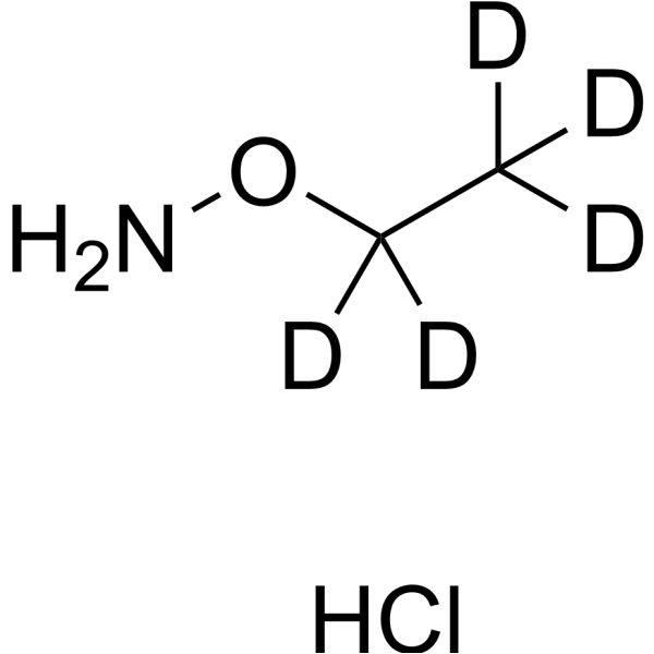 O-Ethylhydroxylamine-d5 hydrochloride 化学構造