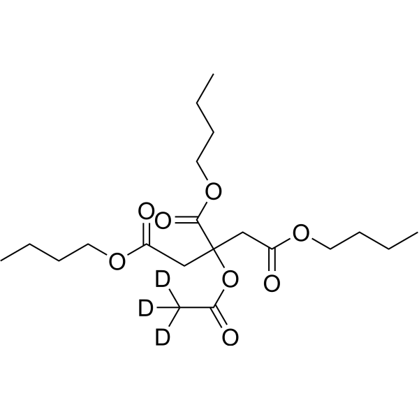 Tributyl 2-acetoxypropane-1,2,3-tricarboxylate-d3 Chemische Struktur