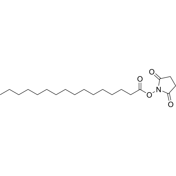 Palmitic acid N-hydroxysuccinimide Chemical Structure