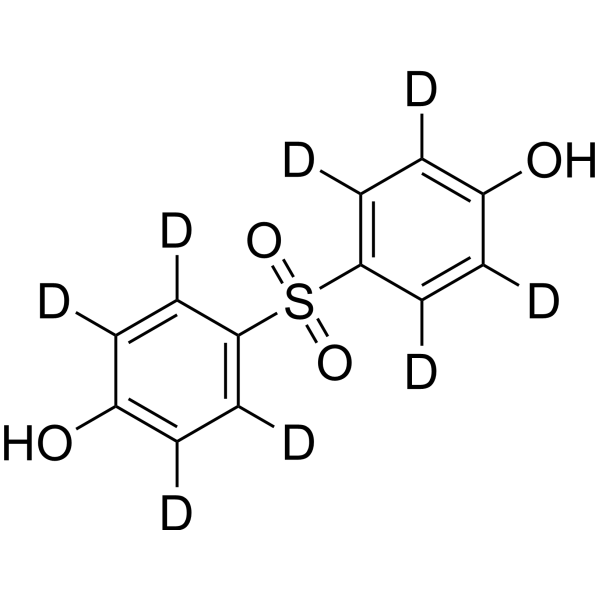 4,4'-Sulfonyldiphenol-d8 化学構造