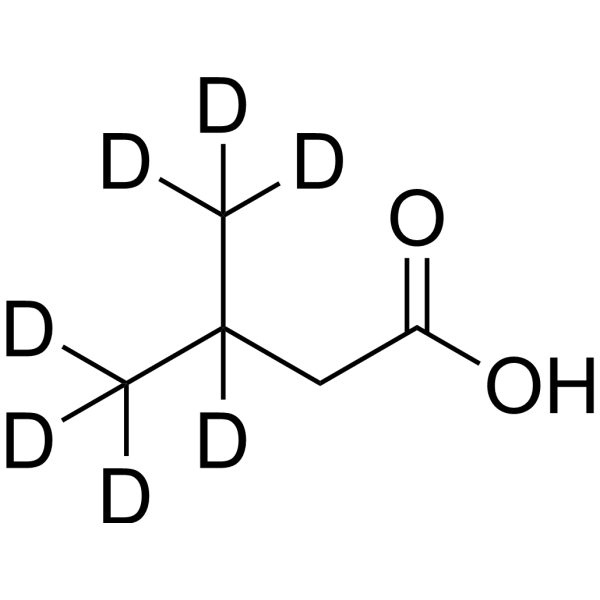 Isovaleric acid-d7 Chemical Structure