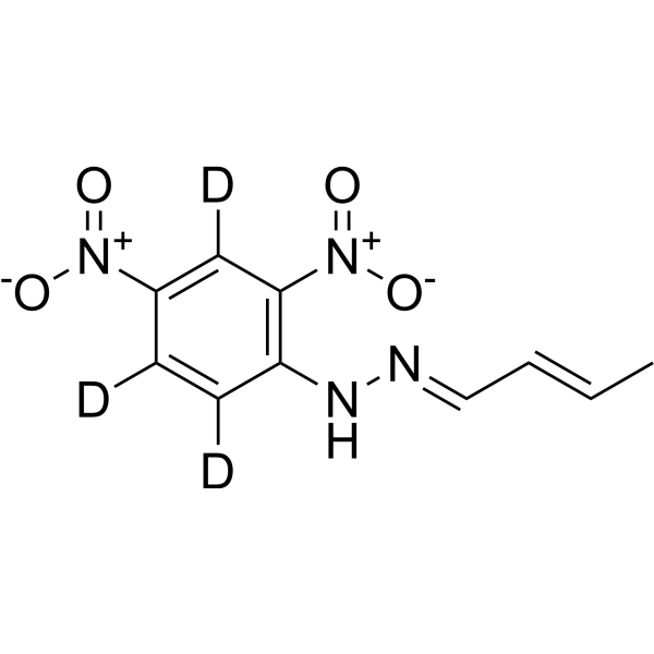 Crotonaldehyde 2,4-dinitrophenylhydrazone-d3 Chemical Structure