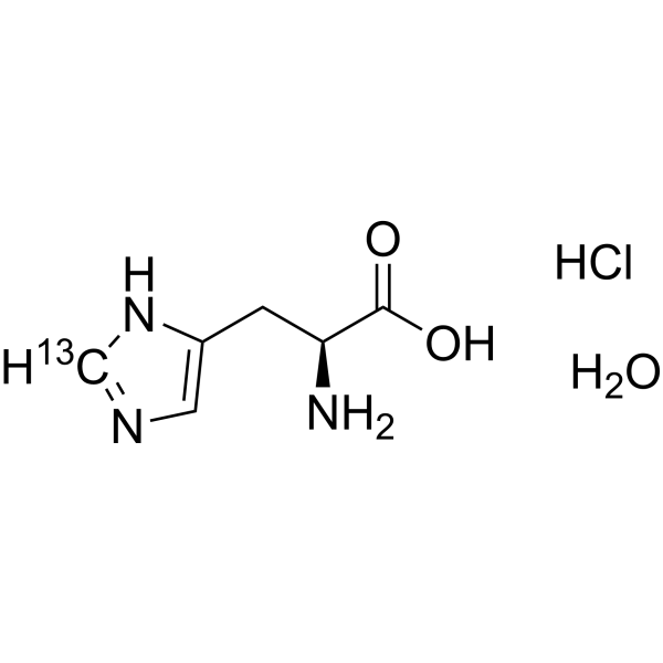 L-Histidine-13C hydrochloride hydrate Chemical Structure