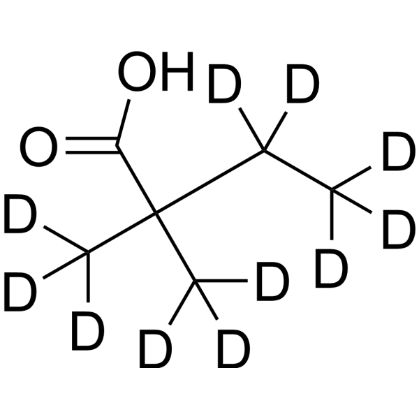 2,2-Dimethylbutanoic acid-d11 Chemische Struktur