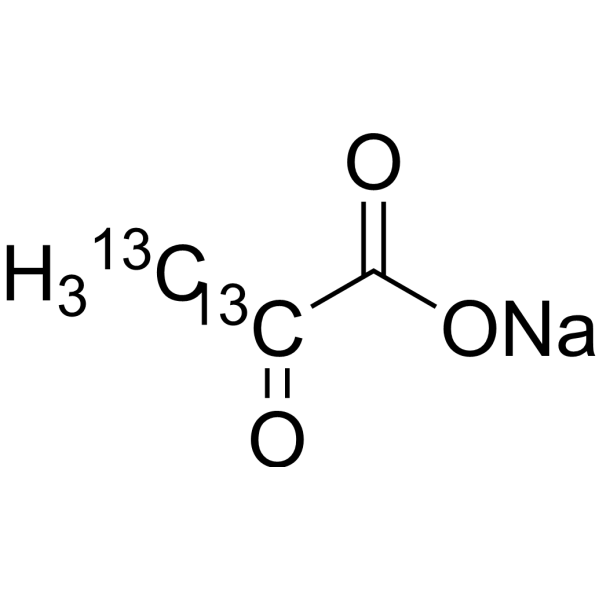 2-Oxopropanoate-13C5 sodium Chemical Structure