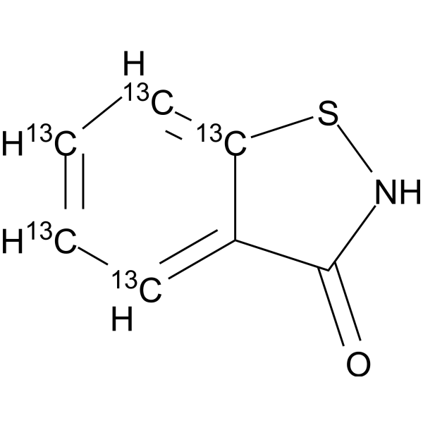 Benzisothiazolinone-13C5  Chemical Structure