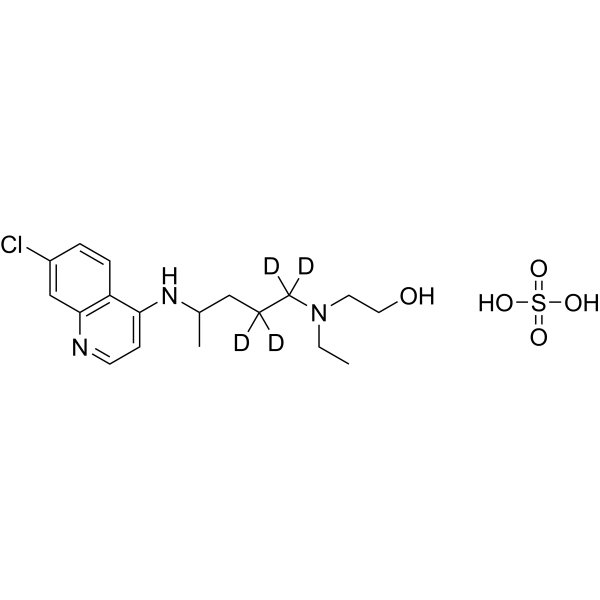 Hydroxychloroquine-d4-1 sulfate Chemical Structure